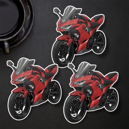 Kawasaki Ninja 400 2021-22 Stickers - Set of 3 Motorcycle Decals for Riders