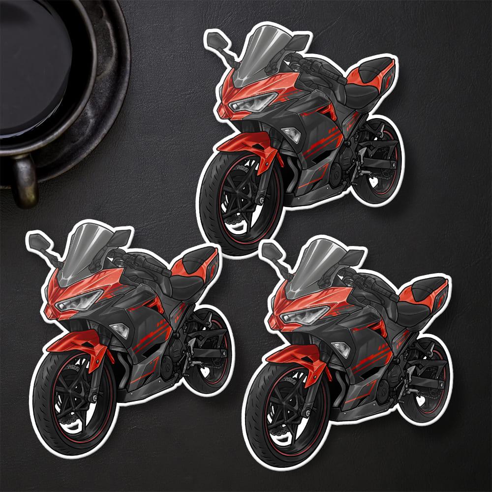 Kawasaki Ninja 400 2021-22 Stickers - Set of 3 Motorcycle Decals for Riders