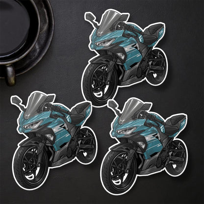 Kawasaki Ninja 400 2021-22 Stickers - Set of 3 Motorcycle Decals for Riders