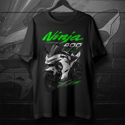 Kawasaki Ninja 400 2020-21 Inspired T-Shirt - Motorcycle Tee Shirt for Riders