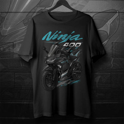 Kawasaki Ninja 400 2020-21 Inspired T-Shirt - Motorcycle Tee Shirt for Riders