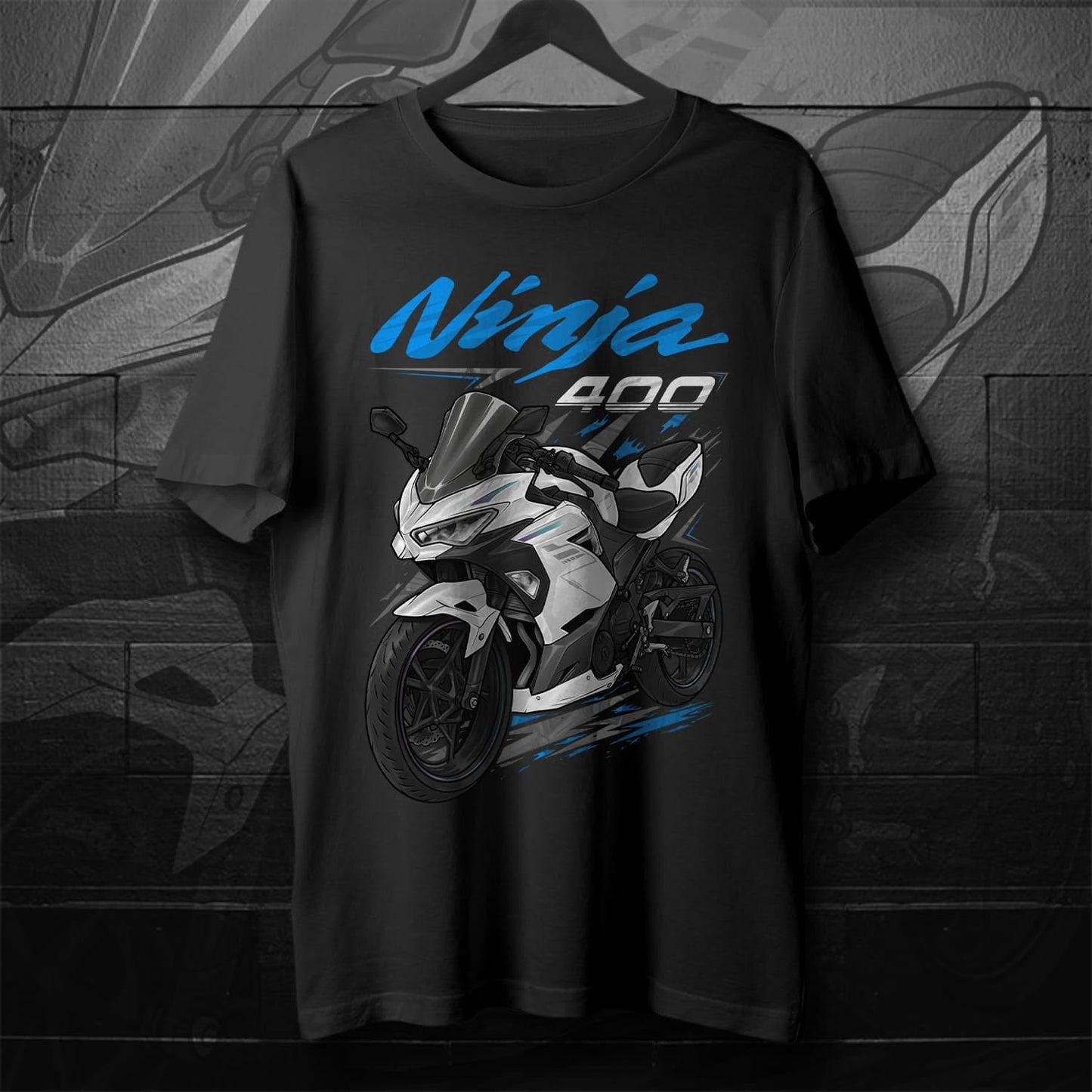 Kawasaki Ninja 400 2022-23 Inspired T-Shirt - Motorcycle Tee Shirt for Riders
