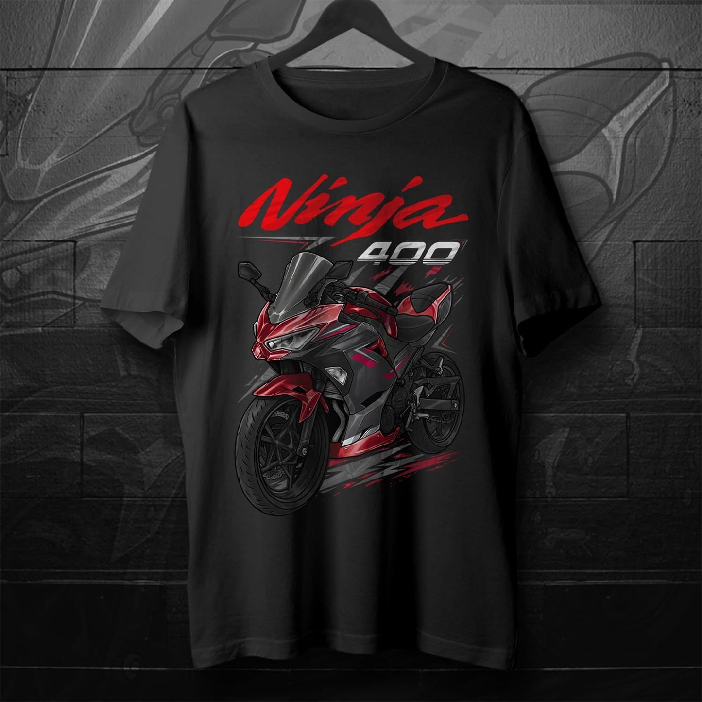 Kawasaki Ninja 400 2018-19 Inspired T-Shirt - Motorcycle Tee Shirt for Riders