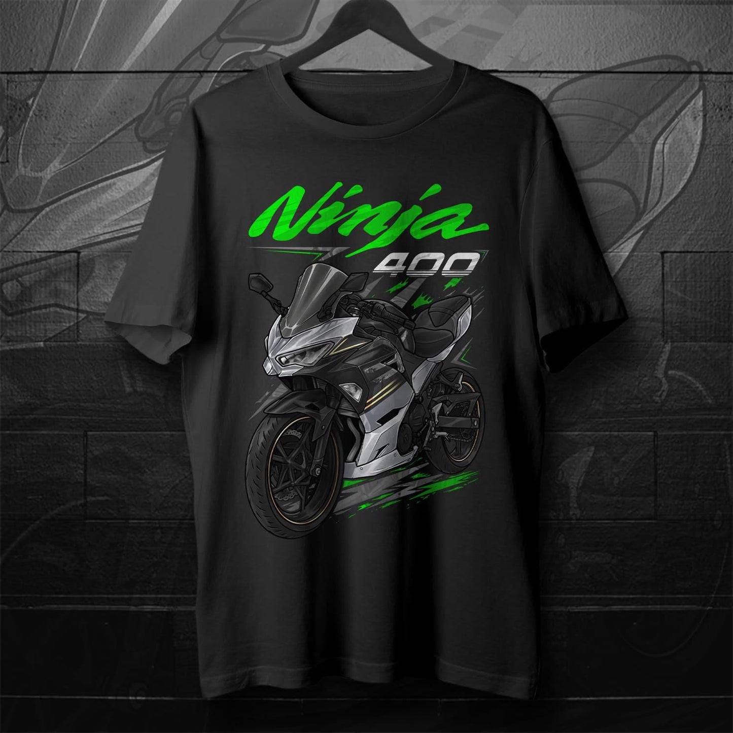 Kawasaki Ninja 400 2021-22 Inspired T-Shirt - Motorcycle Tee Shirt for Riders