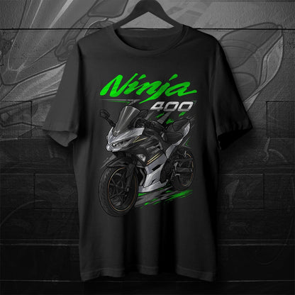Kawasaki Ninja 400 2021-22 Inspired T-Shirt - Motorcycle Tee Shirt for Riders