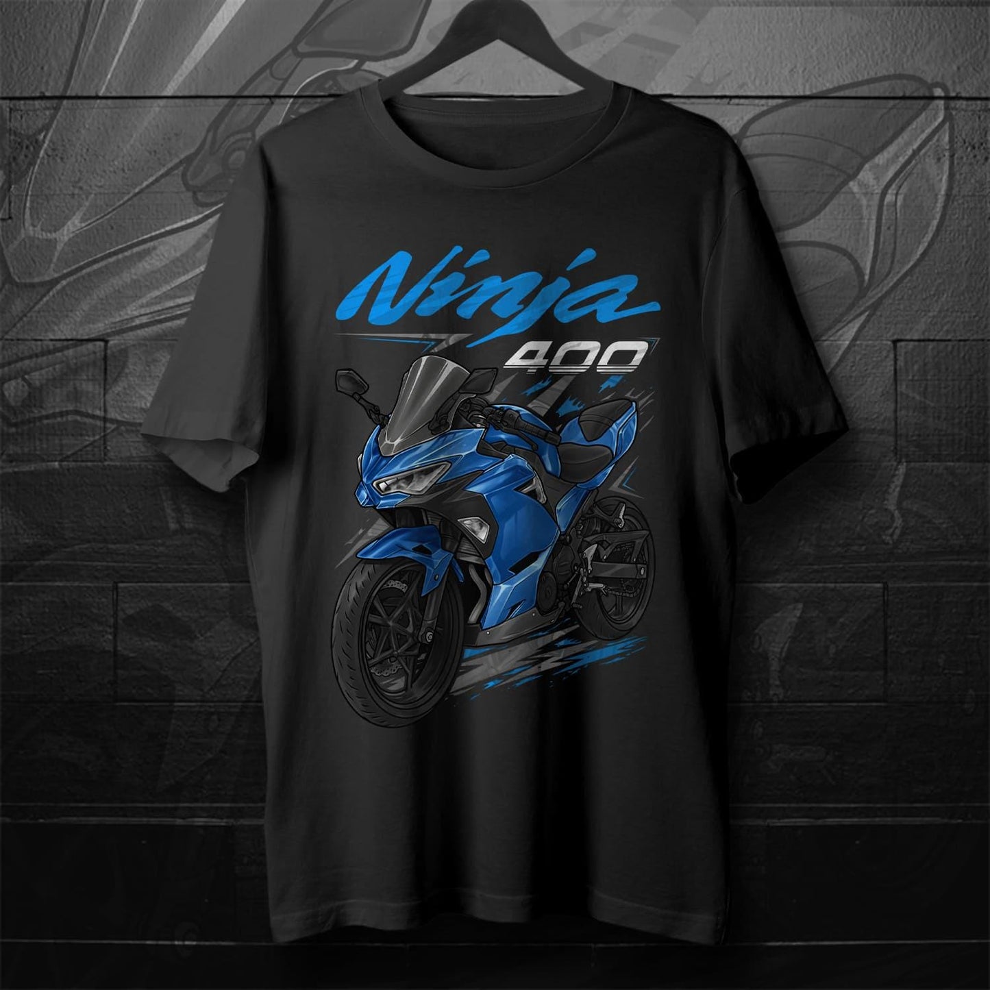 Kawasaki Ninja 400 2018-19 Inspired T-Shirt - Motorcycle Tee Shirt for Riders
