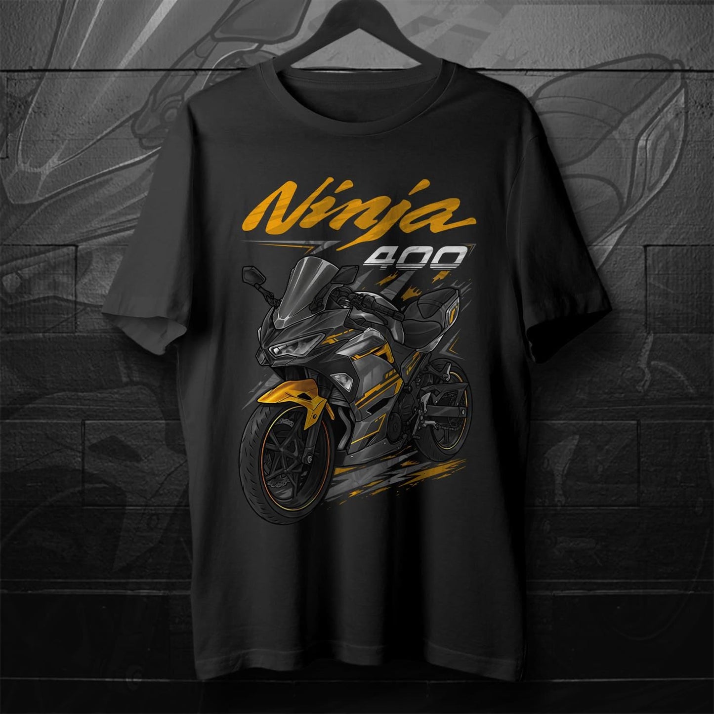 Kawasaki Ninja 400 2018-19 Inspired T-Shirt - Motorcycle Tee Shirt for Riders