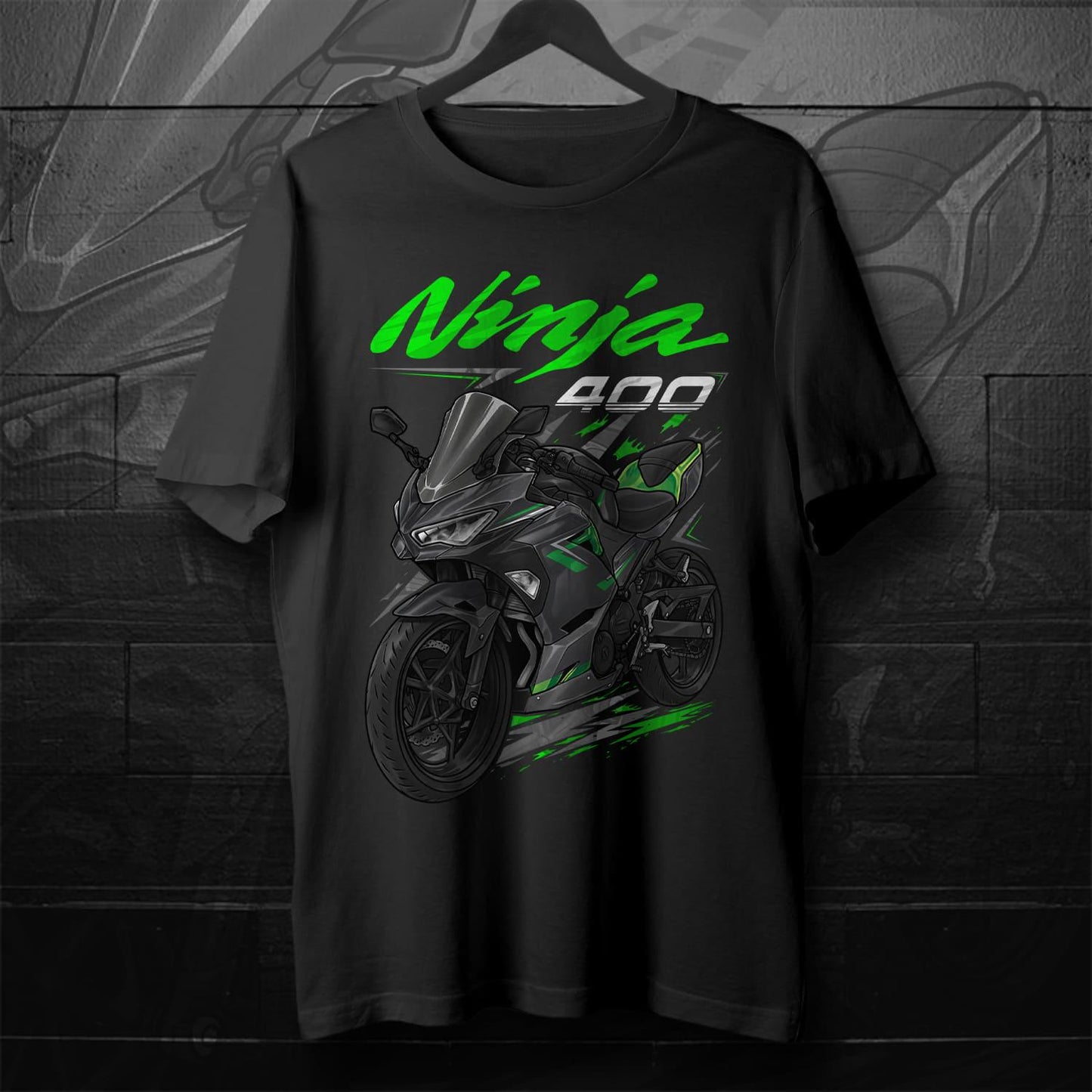 Kawasaki Ninja 400 2018-19 Inspired T-Shirt - Motorcycle Tee Shirt for Riders