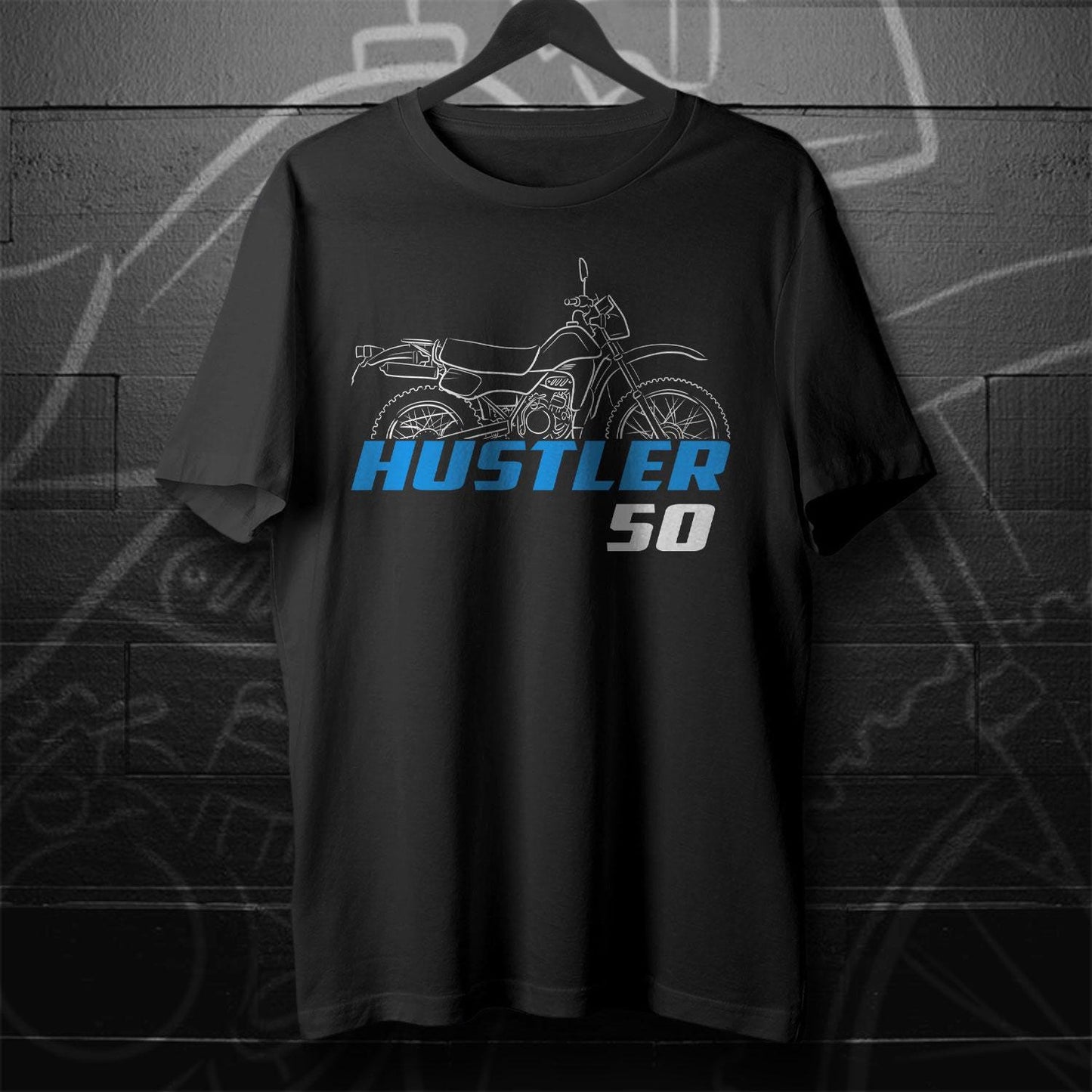 Suzuki Hustler 50 Inspired T-Shirt - Motorcycle Tee Shirt for Riders