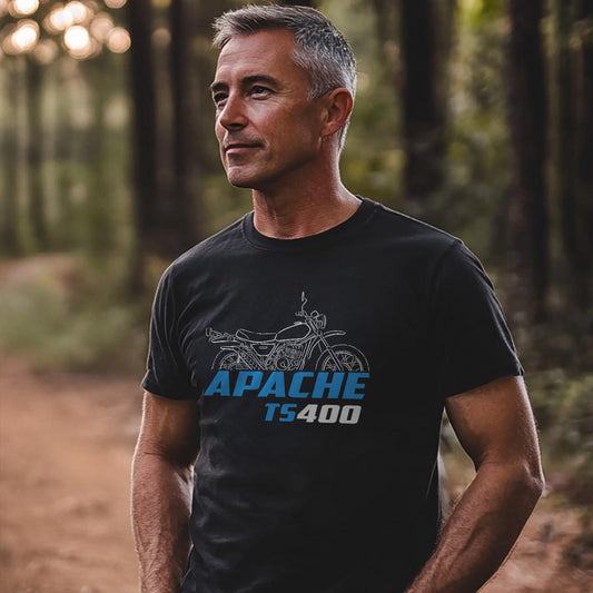 Suzuki TS400 Apache Inspired T-Shirt - Motorcycle Tee Shirt for Riders