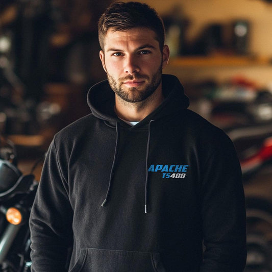 Suzuki TS400 Apache Inspired Hoodie - Motorcycle Sweatshirt for Riders