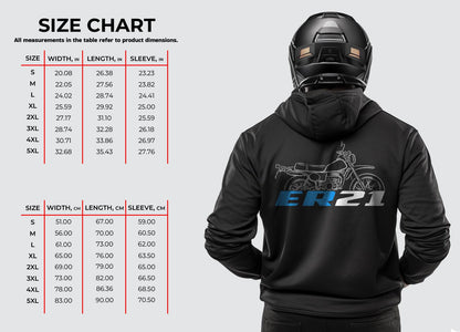 Suzuki ER21 Inspired Hoodie - Motorcycle Sweatshirt for Riders