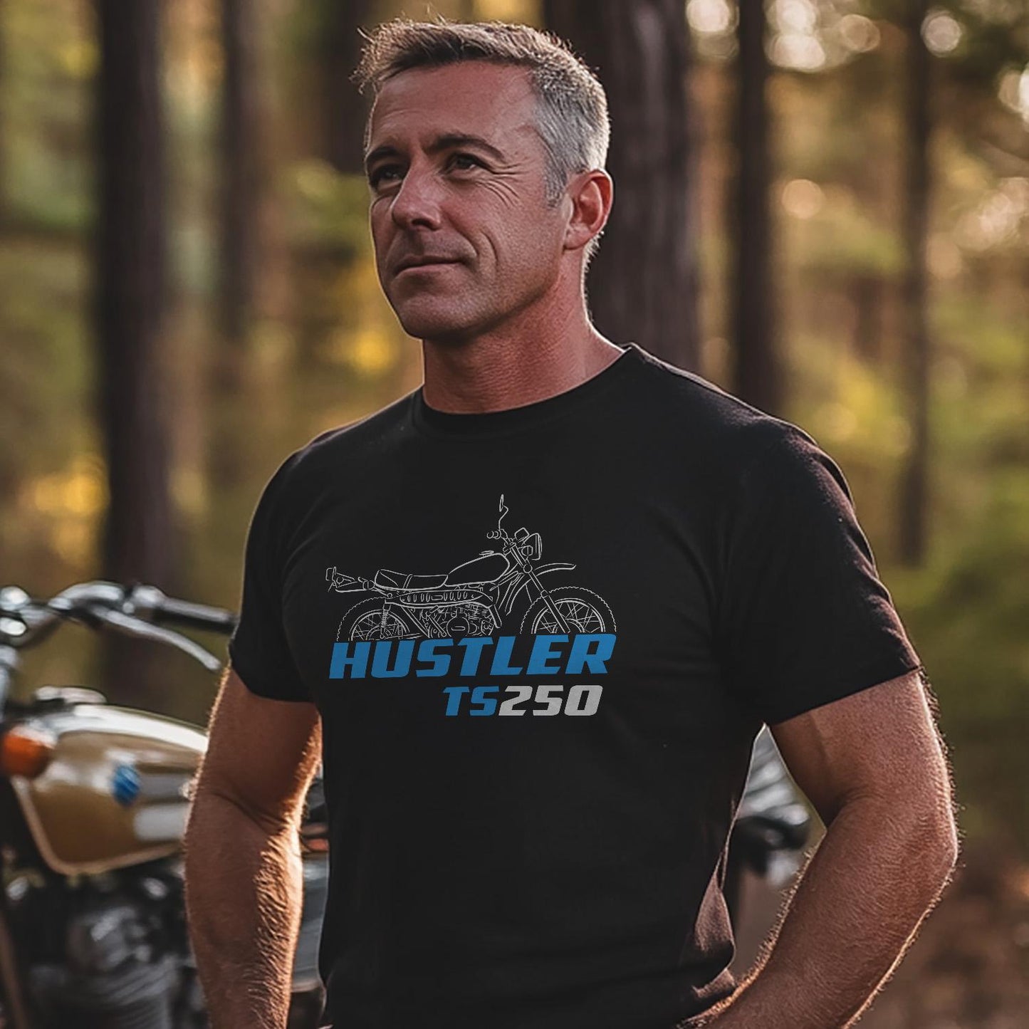 Suzuki TS250 | X | ER | Savage & Hustler Inspired T-Shirt - Motorcycle Tee Shirt for Riders