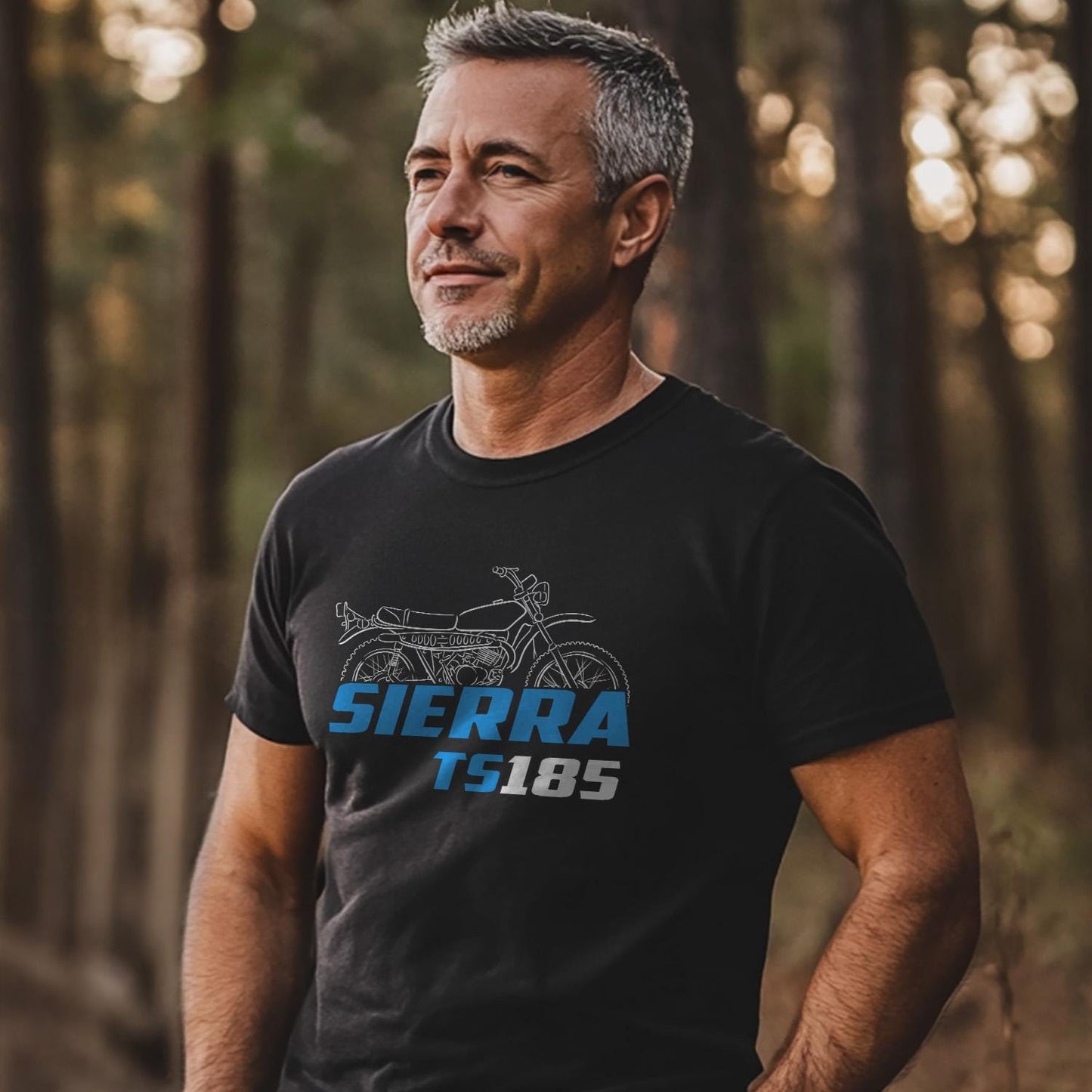 Suzuki TS 185 Sierra & ER Inspired T-Shirt - Motorcycle Tee Shirt for Riders