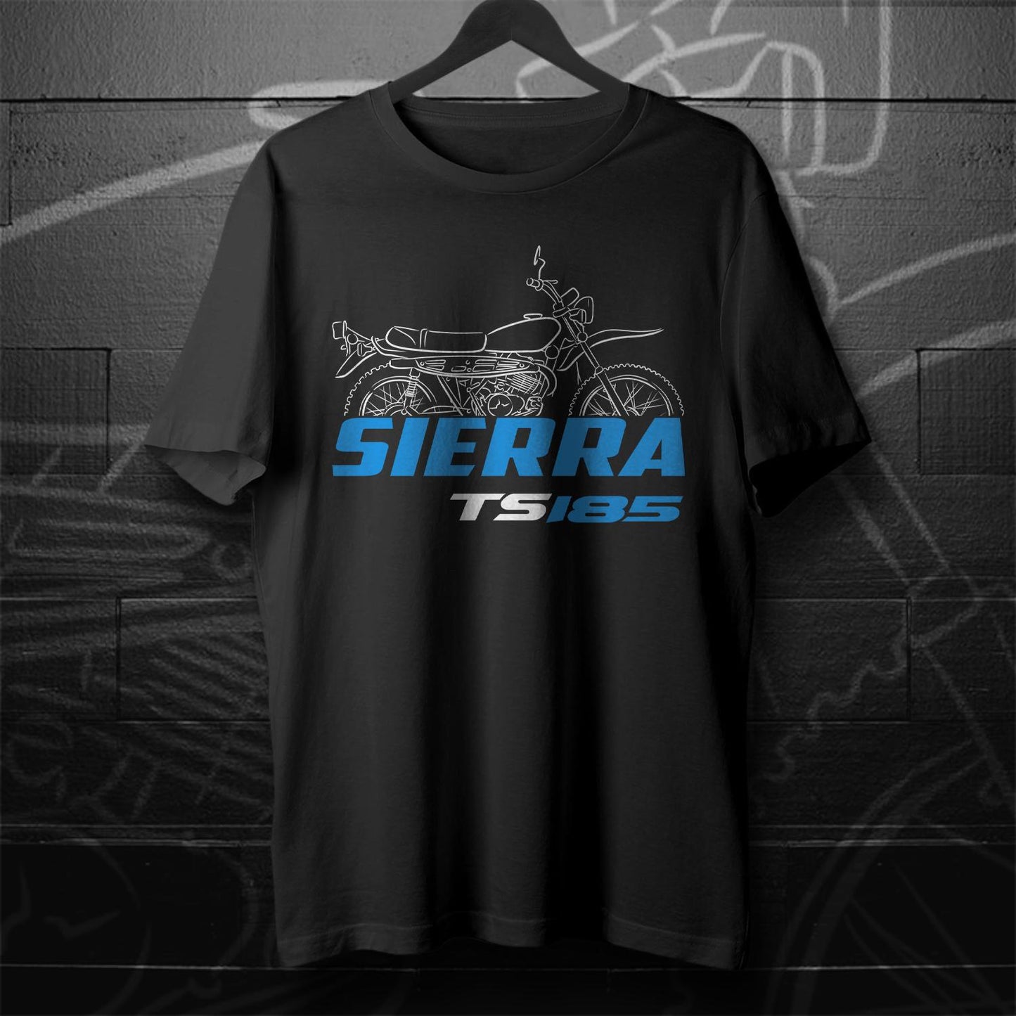 Suzuki TS 185 Sierra & ER Inspired T-Shirt - Motorcycle Tee Shirt for Riders