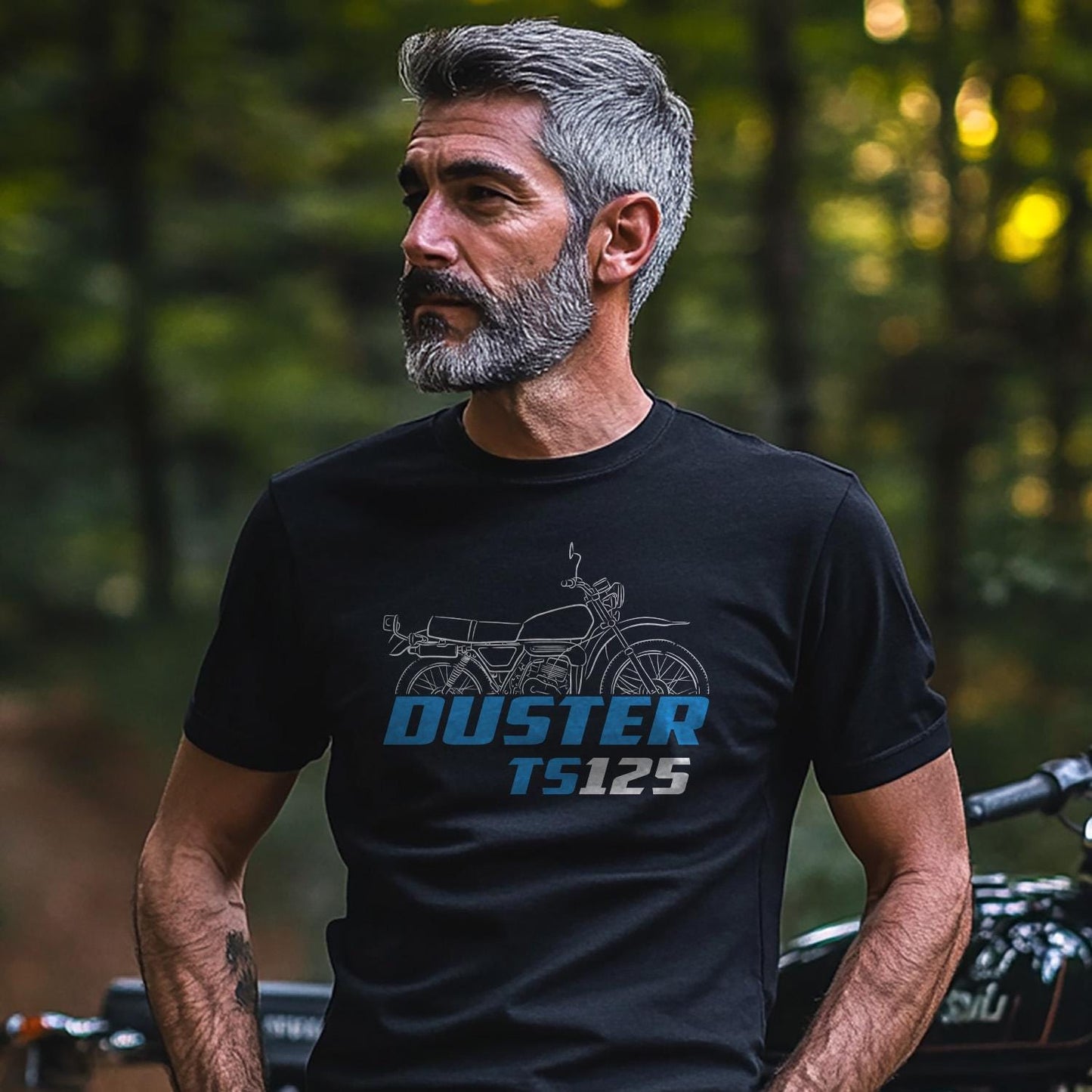 Suzuki TS125 | T | X | ER & Duster Inspired T-Shirt - Motorcycle Tee Shirt for Riders