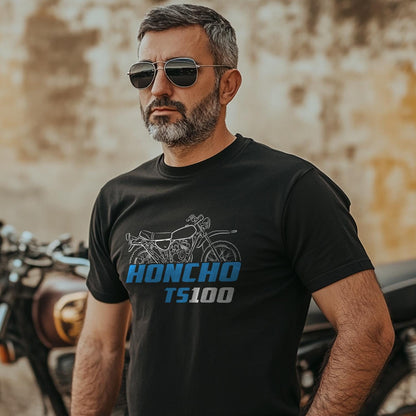Suzuki TS100 Honcho & ER Inspired T-Shirt - Motorcycle Tee Shirt for Riders