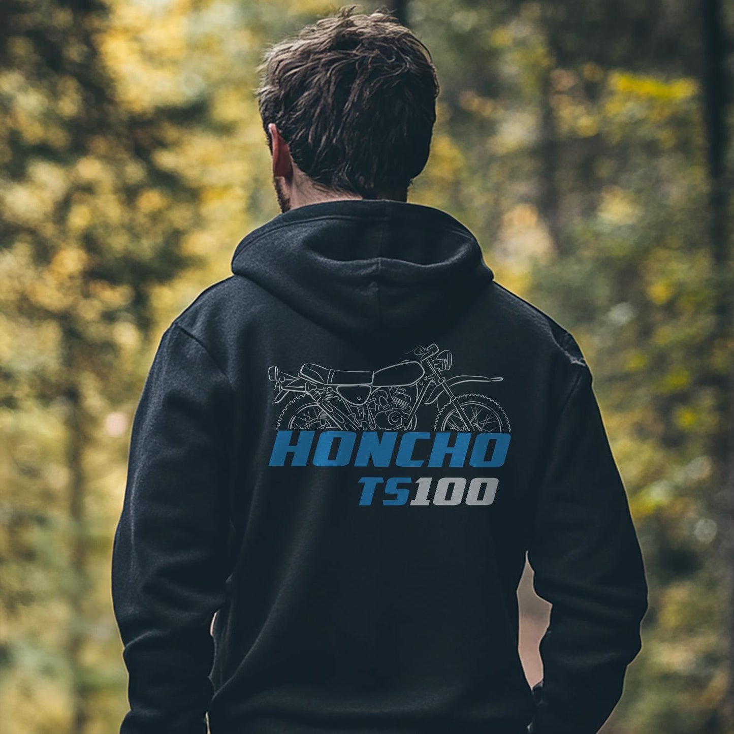 Suzuki TS100 Honcho & ER Inspired Hoodie - Motorcycle Sweatshirt for Riders