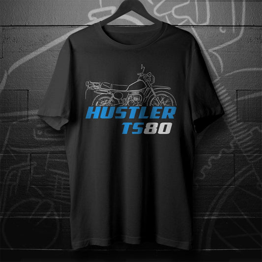 Suzuki TS80 Hustler & ER Inspired T-Shirt - Motorcycle Tee Shirt for Riders