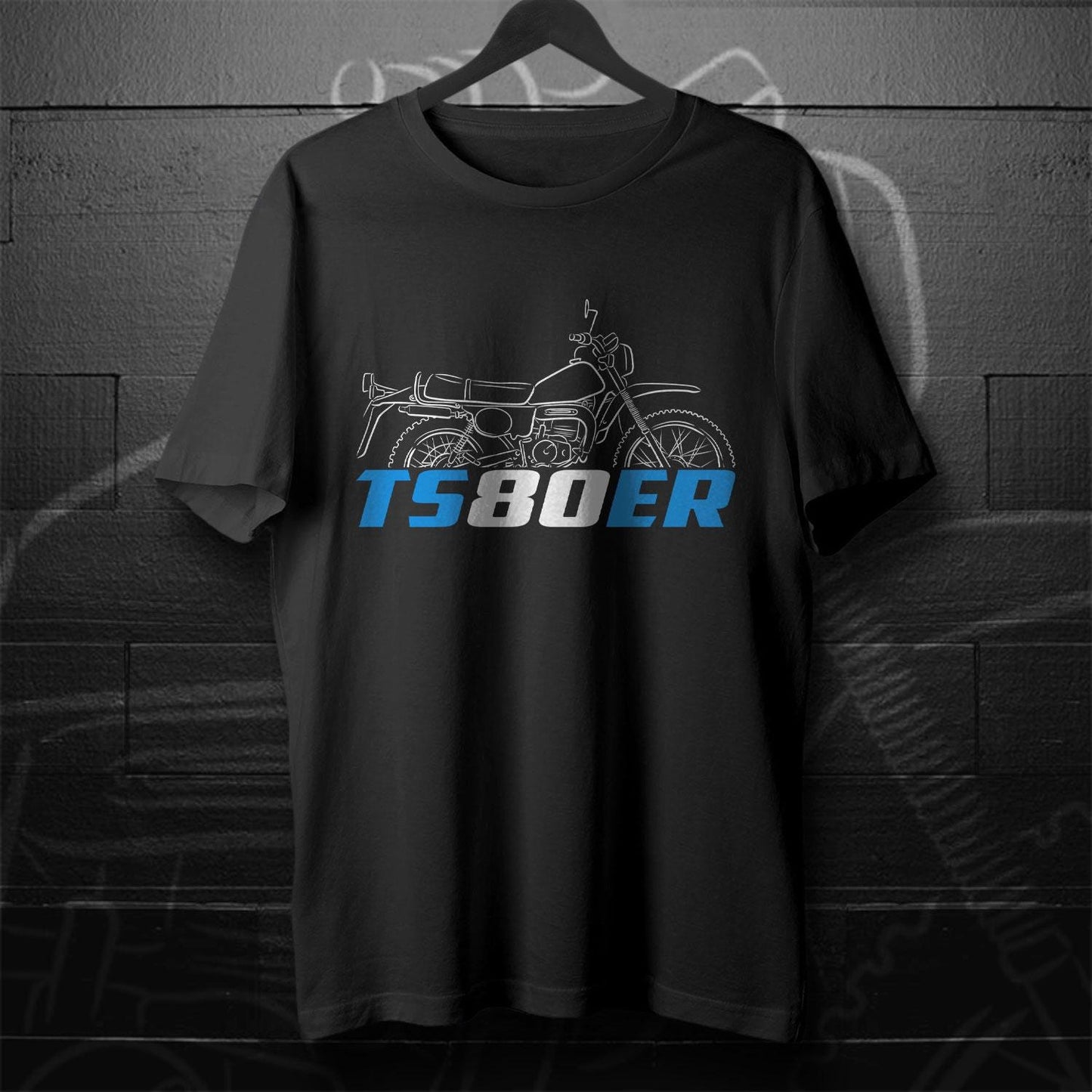 Suzuki TS80 Hustler & ER Inspired T-Shirt - Motorcycle Tee Shirt for Riders