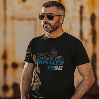 Suzuki TS90 Hustler & MX Inspired T-Shirt - Motorcycle Tee Shirt for Riders