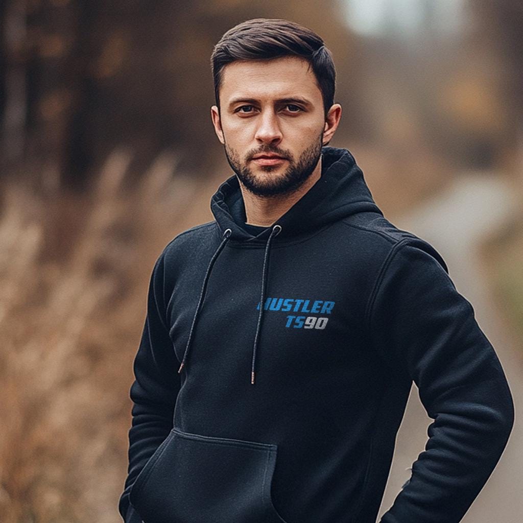 Suzuki TS90 Hustler & MX Inspired Hoodie - Motorcycle Sweatshirt for Riders