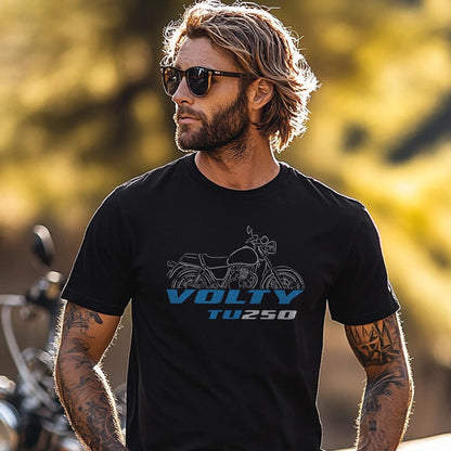 Suzuki TU250 G GB X Volty Inspired T-Shirt - Motorcycle Tee Shirt for Riders