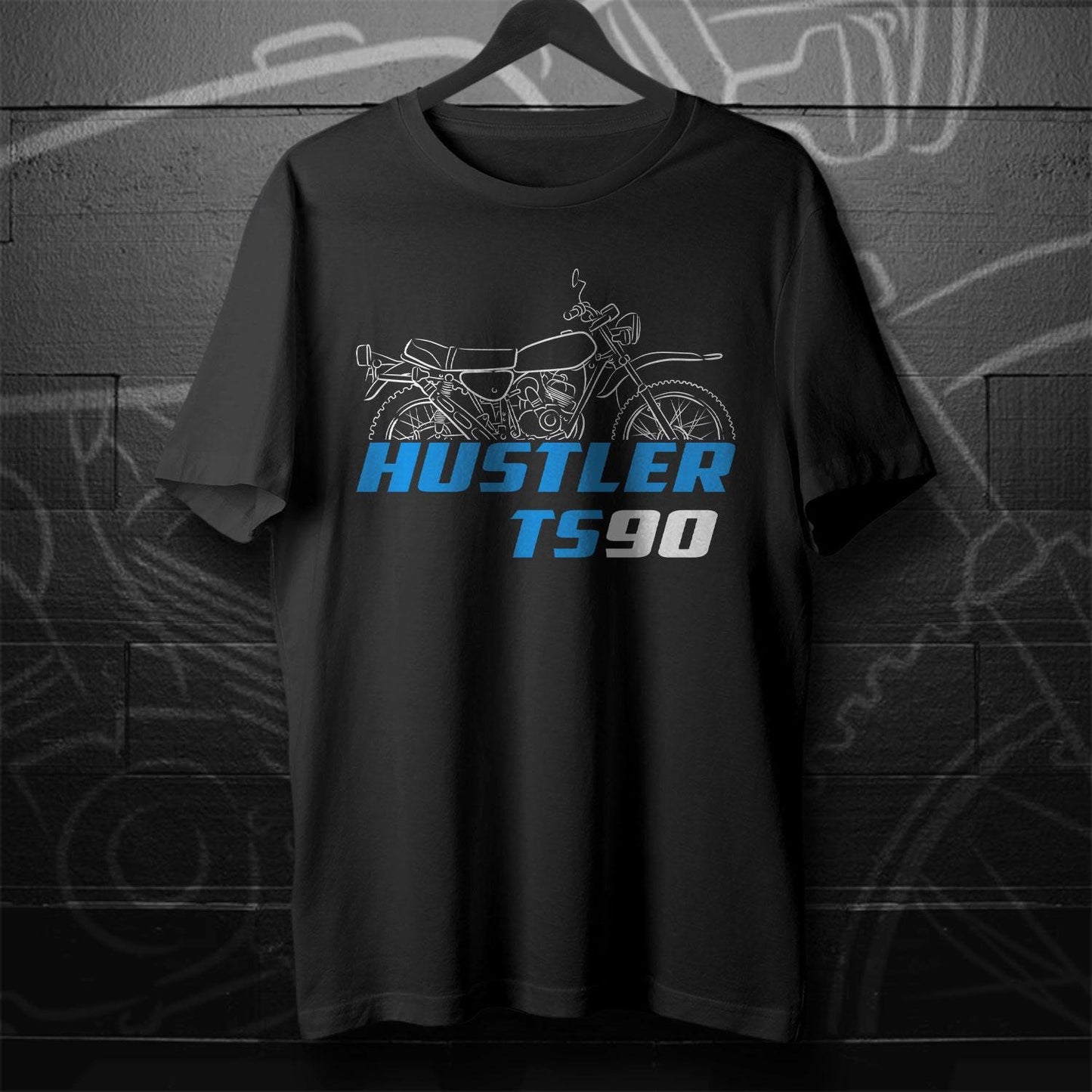 Suzuki TS90 Hustler & MX Inspired T-Shirt - Motorcycle Tee Shirt for Riders