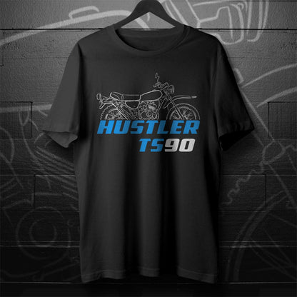 Suzuki TS90 Hustler & MX Inspired T-Shirt - Motorcycle Tee Shirt for Riders