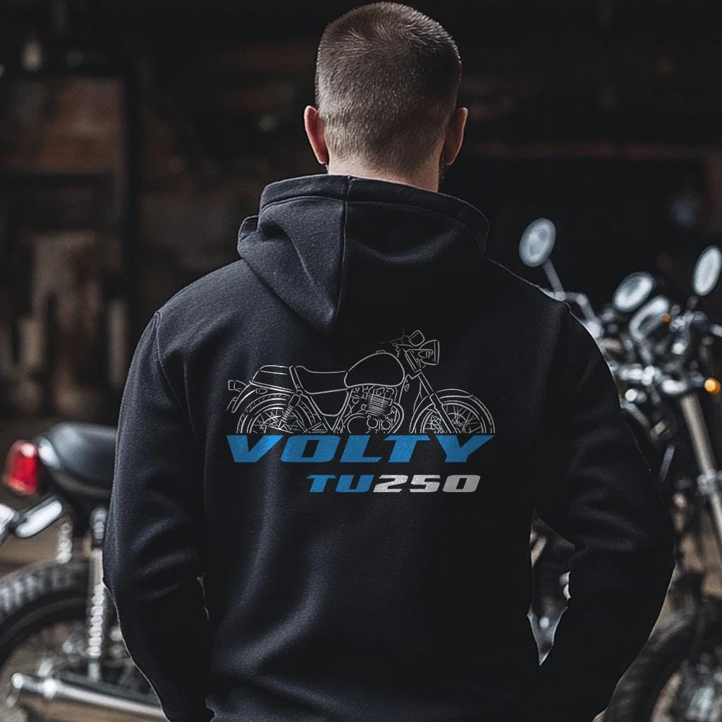 Suzuki TU250 G GB X Volty Inspired Hoodie - Motorcycle Sweatshirt for Riders