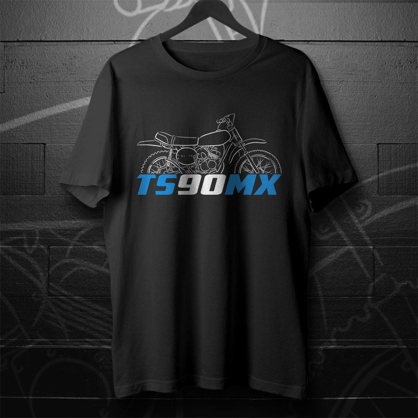 Suzuki TS90 Hustler & MX Inspired T-Shirt - Motorcycle Tee Shirt for Riders