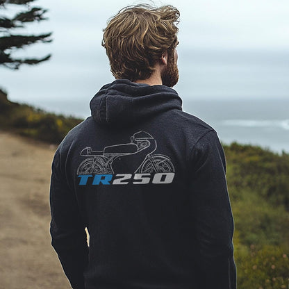 Suzuki TR250 Inspired Hoodie - Motorcycle Sweatshirt for Riders
