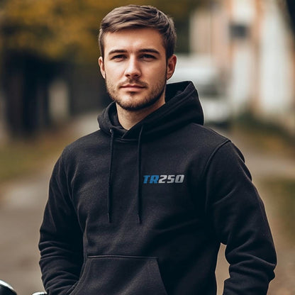 Suzuki TR250 Inspired Hoodie - Motorcycle Sweatshirt for Riders