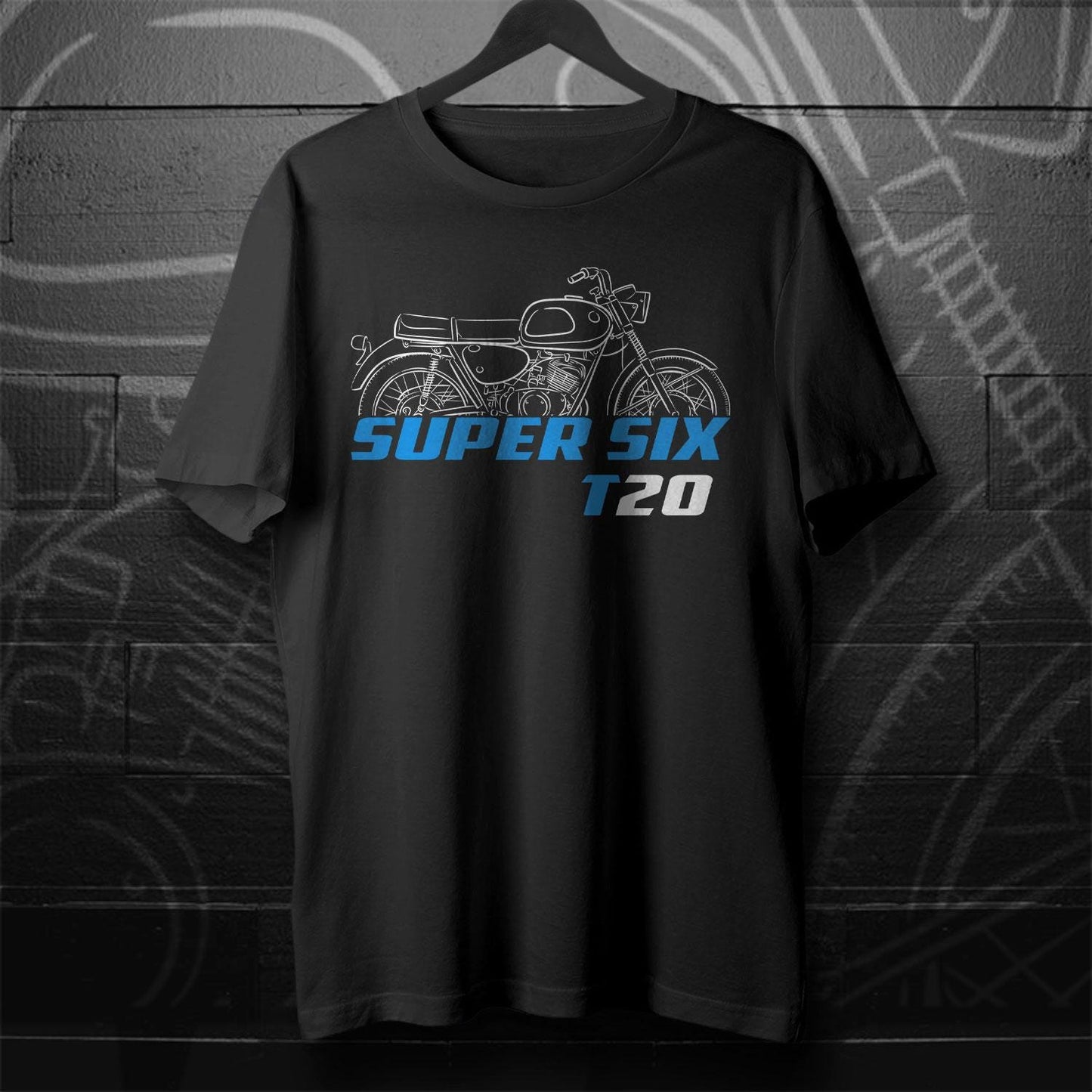 Suzuki T20 Super Six & X6 Hustler Inspired T-Shirt - Motorcycle Tee Shirt for Riders