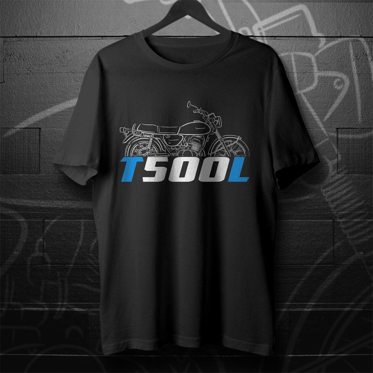 Suzuki T500 J K L M R Cobra & Titan Inspired T-Shirt - Motorcycle Tee Shirt for Riders