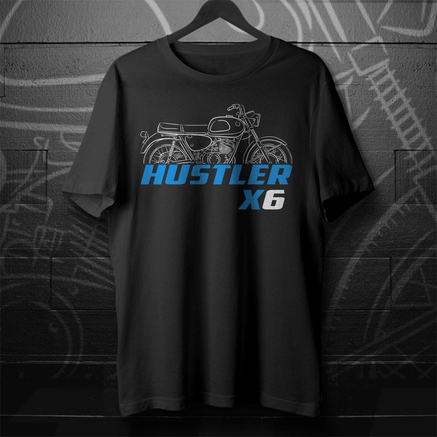 Suzuki T20 Super Six & X6 Hustler Inspired T-Shirt - Motorcycle Tee Shirt for Riders