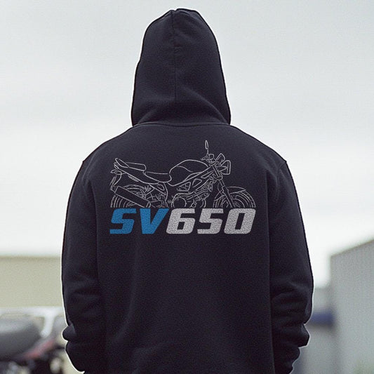 Suzuki SV650 Inspired Hoodie - Motorcycle Sweatshirt for Riders