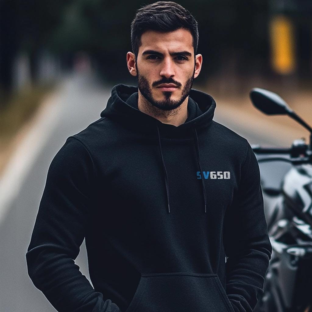 Suzuki SV650 Inspired Hoodie - Motorcycle Sweatshirt for Riders