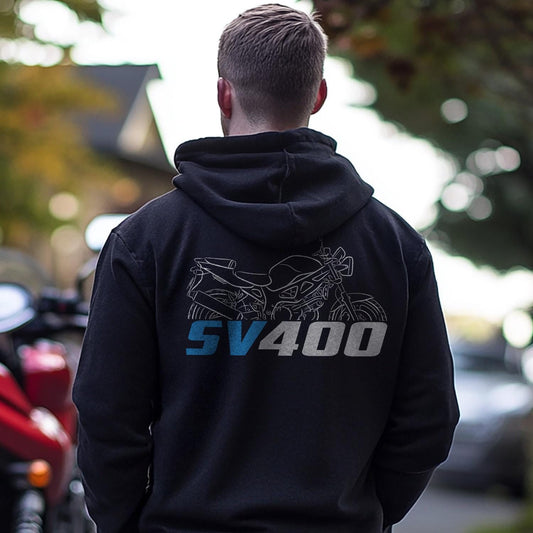 Suzuki SV400 & 400S Inspired Hoodie - Motorcycle Sweatshirt for Riders