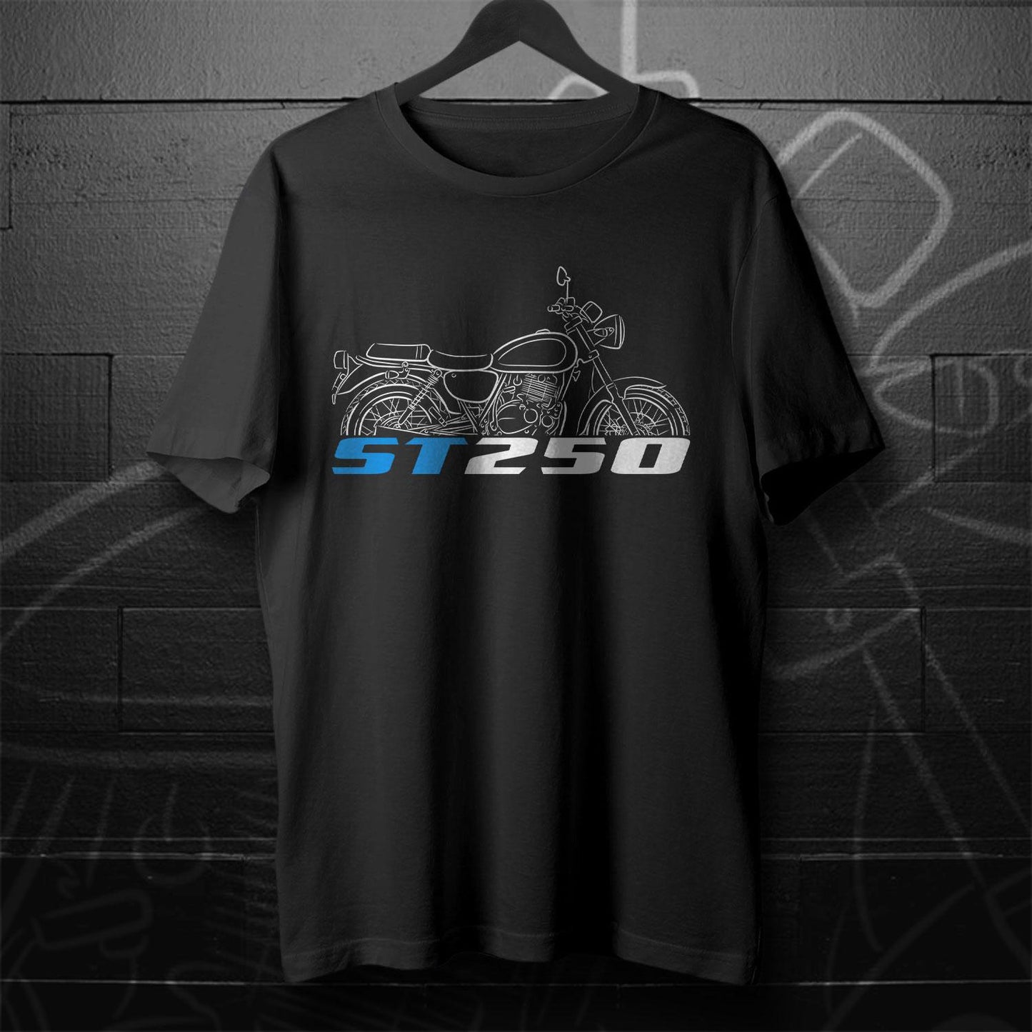Suzuki ST250 & E-Type Inspired T-Shirt - Motorcycle Tee Shirt for Riders