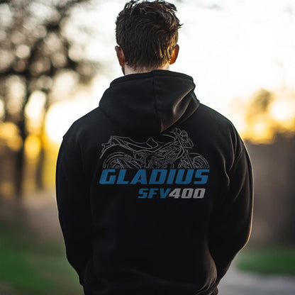 Suzuki SFV400 Gladius Inspired Hoodie - Motorcycle Sweatshirt for Riders