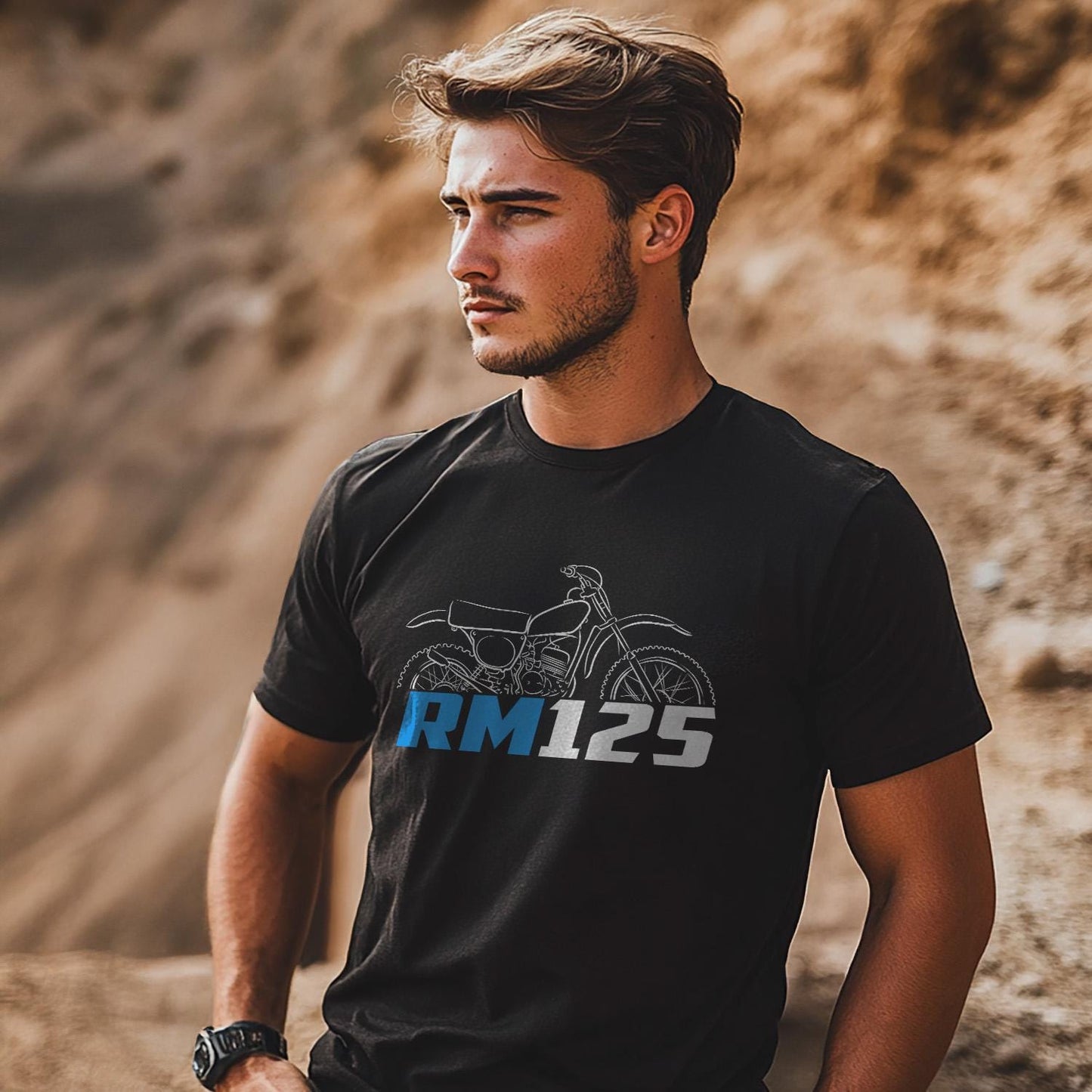 Suzuki RM125 1975 - 1992 Inspired T-Shirt - Motorcycle Tee Shirt for Riders