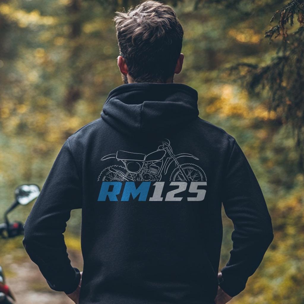 Suzuki RM125 1993 - 2008 Inspired Hoodie - Motorcycle Sweatshirt for Riders