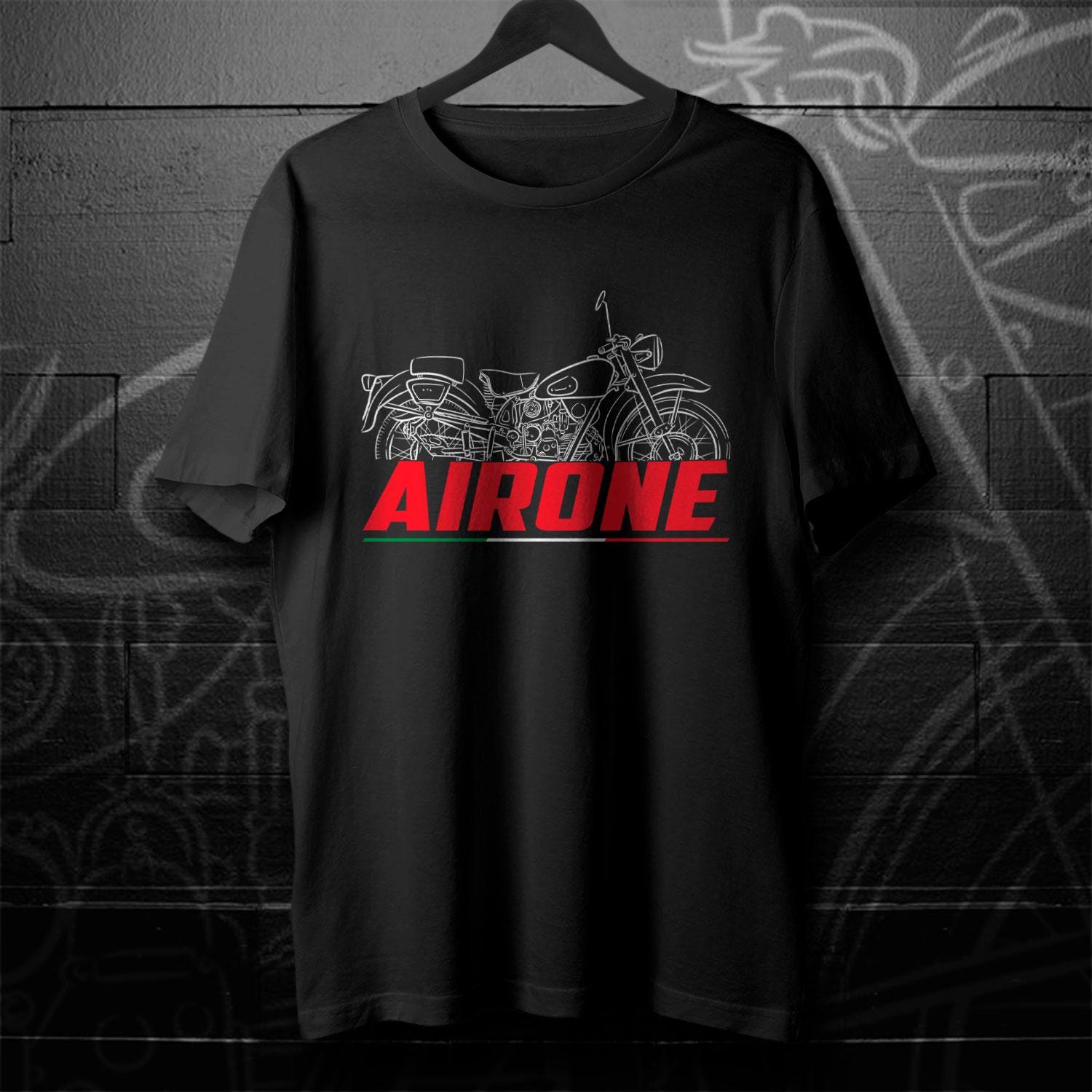 Moto Guzzi Airone 1939 - 1957 Inspired T-Shirt - Motorcycle Tee Shirt for Riders