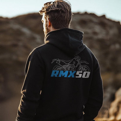 Suzuki RMX50 Inspired Hoodie - Motorcycle Sweatshirt for Riders