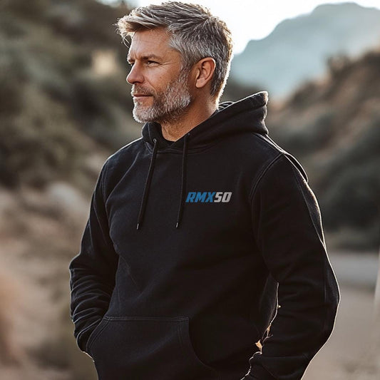 Suzuki RMX50 Inspired Hoodie - Motorcycle Sweatshirt for Riders