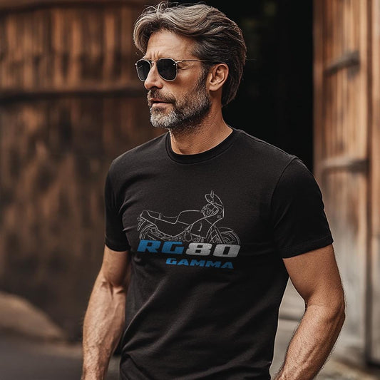 Suzuki RG80 Gamma & RG80E ( X3 ) Inspired T-Shirt - Motorcycle Tee Shirt for Riders