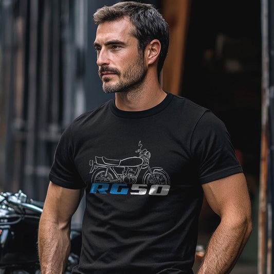 Suzuki RG50 Inspired T-Shirt - Motorcycle Tee Shirt for Riders