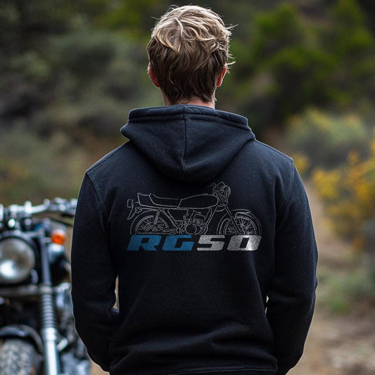 Suzuki RG50 Inspired Hoodie - Motorcycle Sweatshirt for Riders