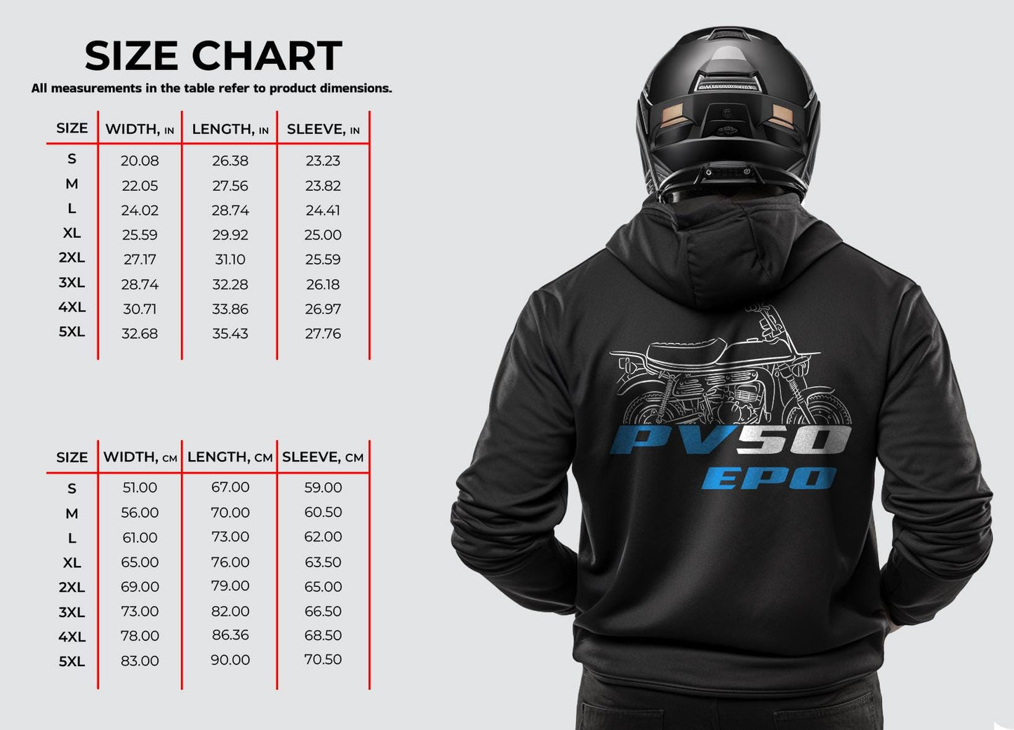 Suzuki PV50 | EPO | LTD & Solifer Inspired Hoodie - Motorcycle Sweatshirt for Riders